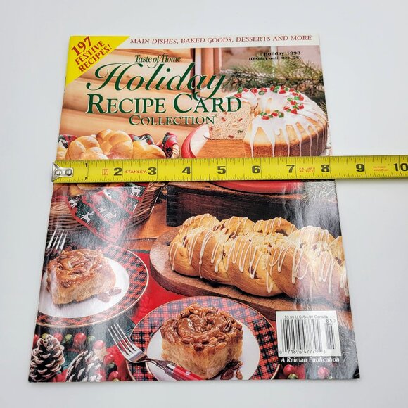 Taste Of Home Holiday Recipe Card Collection Holiday 1998 197 Festive Recipes - Picture 8 of 8